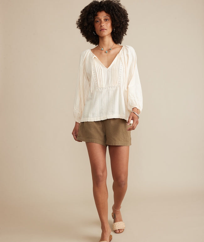 Marine Layer Dakota Peasant Blouse