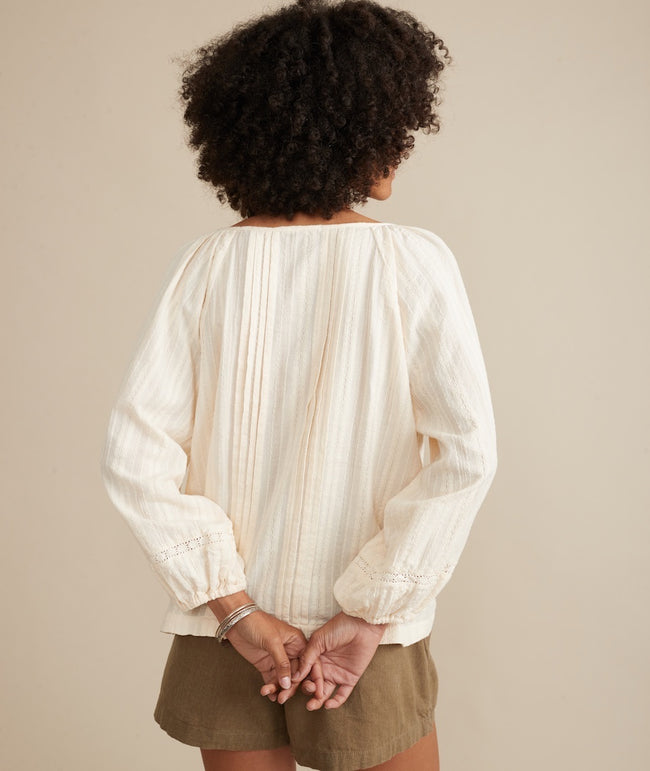 Marine Layer Dakota Peasant Blouse