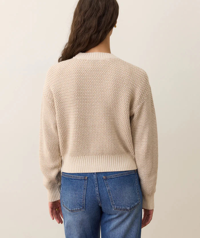 Marine Layer Robin Textured Crewneck Sweater