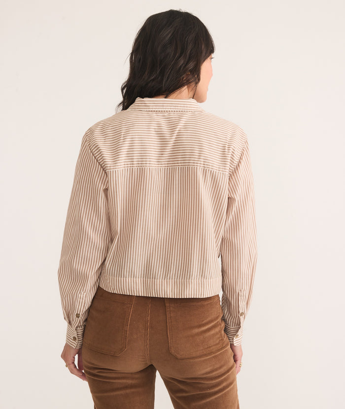 Marine Layer Mila Straight Hem Button Down