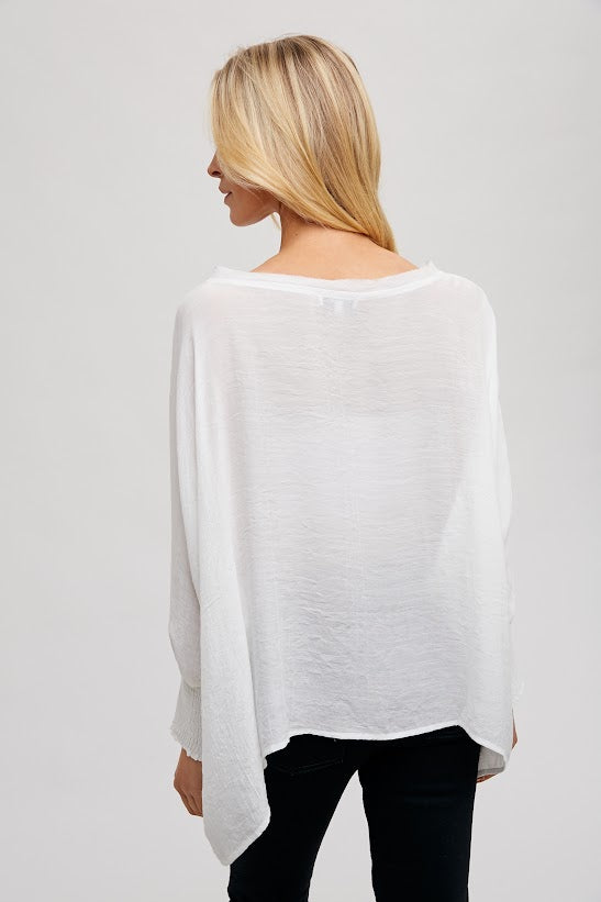 Fun2Fun Solid Oversized Top