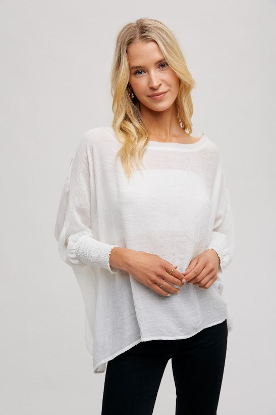 Fun2Fun Solid Oversized Top