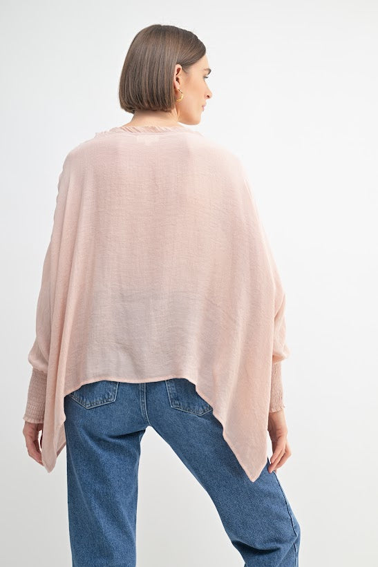 Fun2Fun Solid Oversized Top