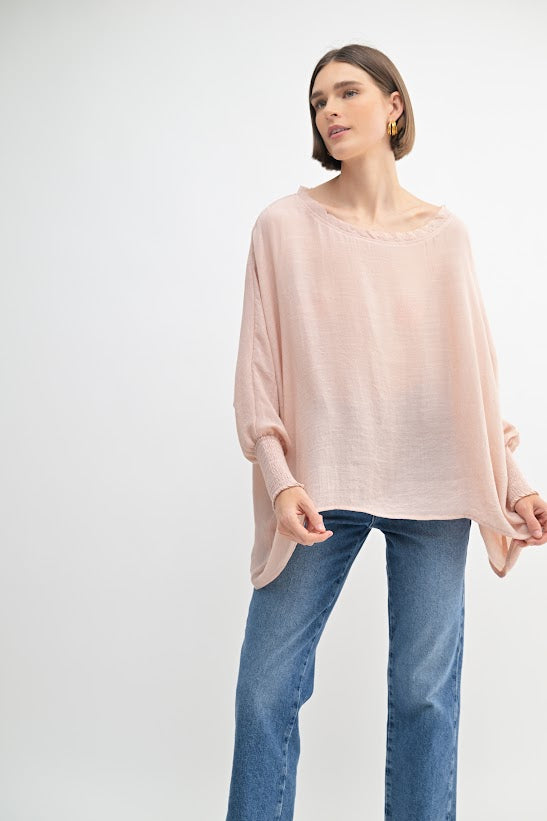 Fun2Fun Solid Oversized Top