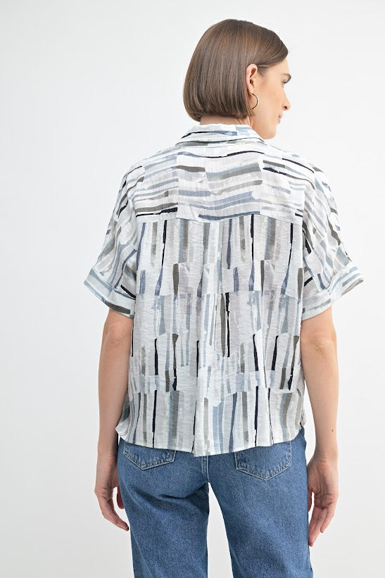 Fun2Fun Printed Dolman Short Sleeve Shirt