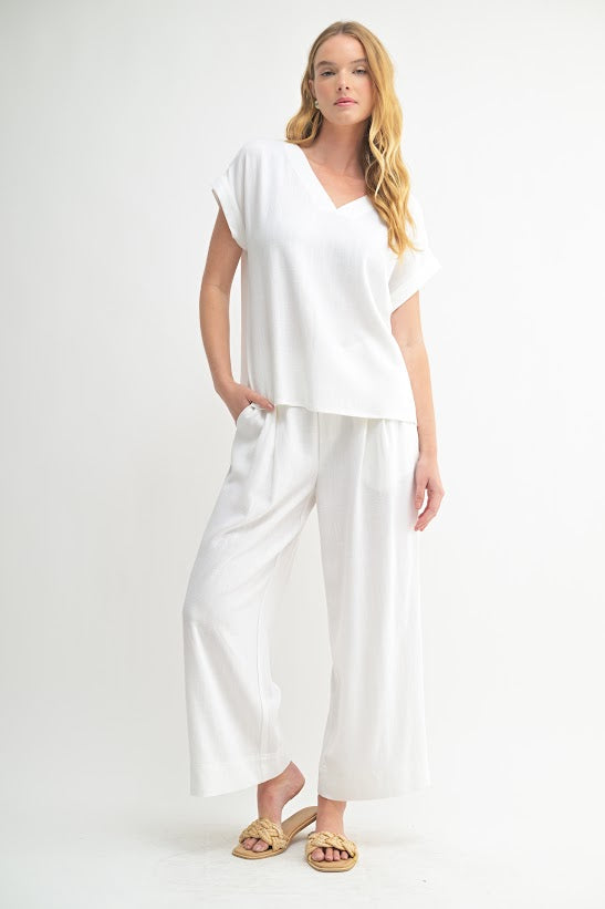 Fun2Fun Pin Tuck Detail Strap Pant