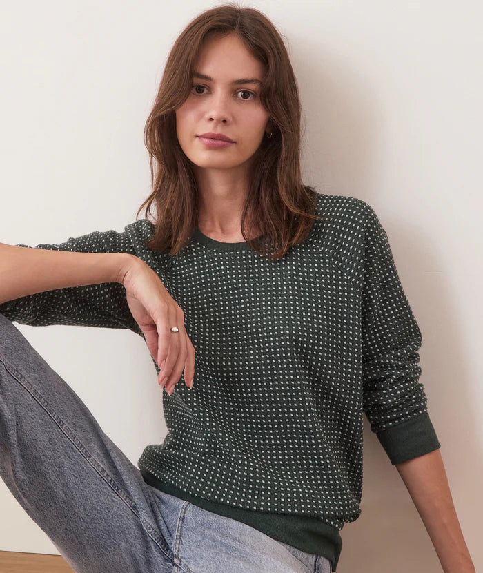 Marine Layer Daisy Textured Raglan