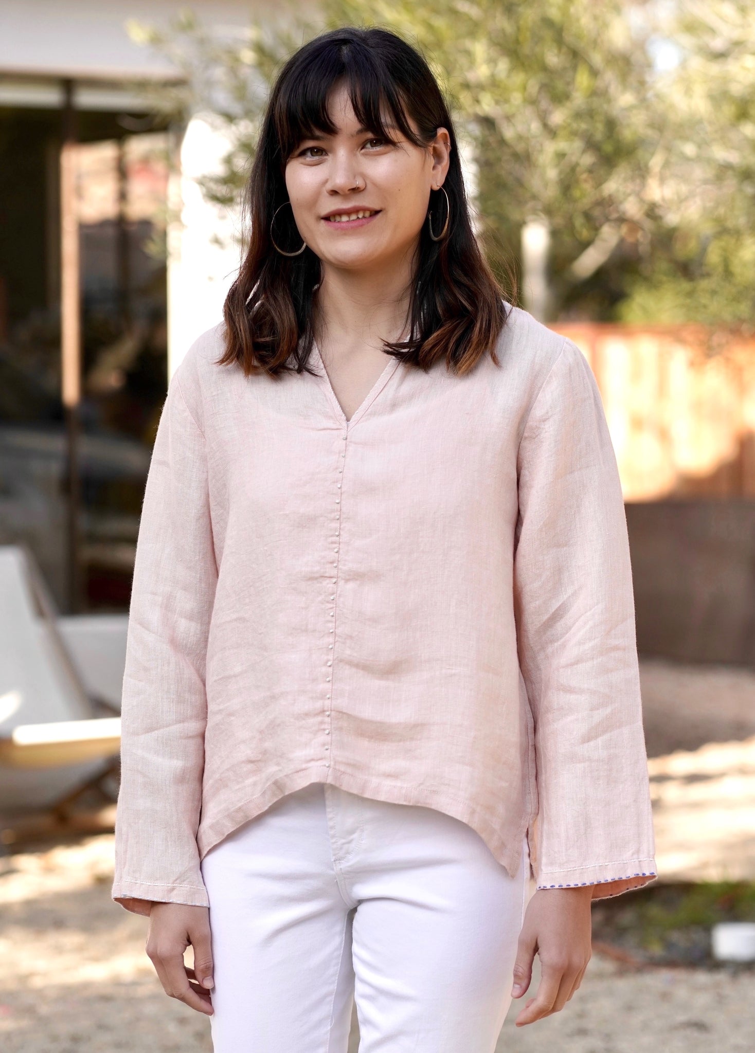 Dolma French Knot Linen Top – Dales Clothing for Men and Women