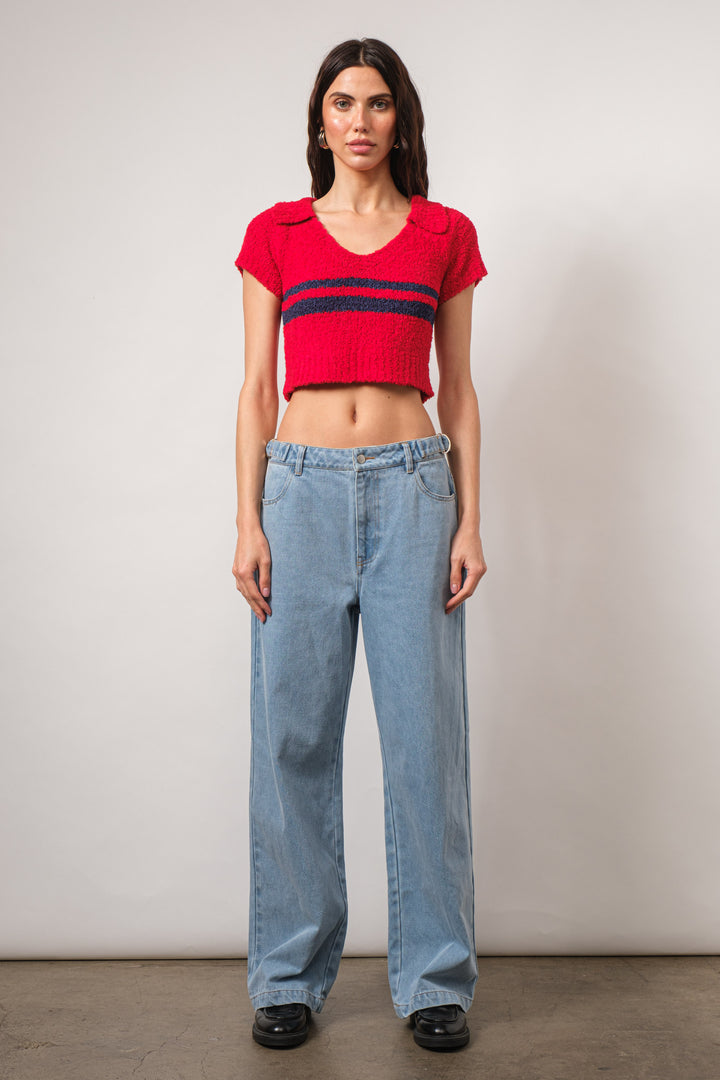 Loucia Short Sleeve Knitted Polo