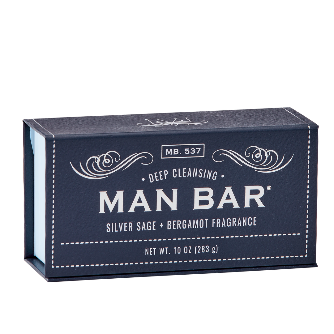 San Francisco Soap Co Man Bar Silver Sage & Bergamot Soap Bar