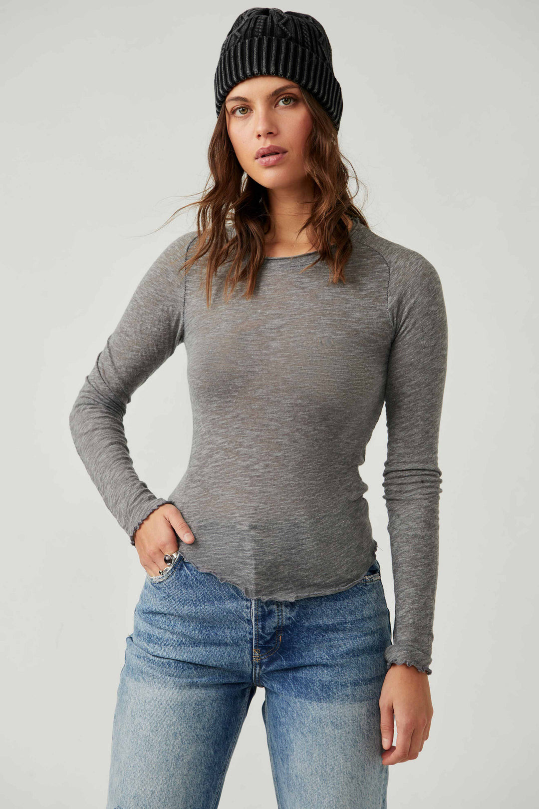 T-shirt à manches longues Free People Be My Baby