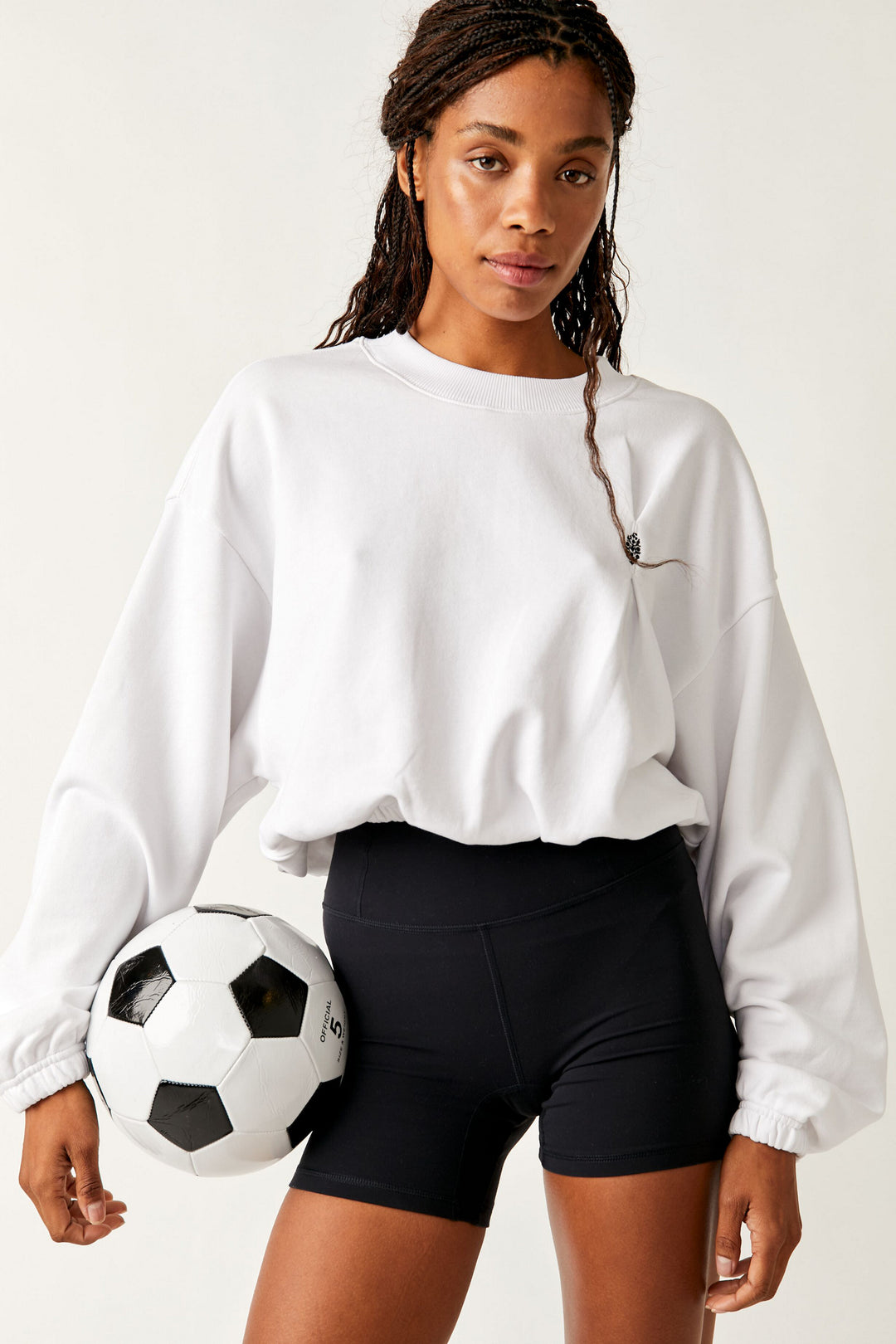 Free People Movement Start To Finish Bubble Sweatshirt