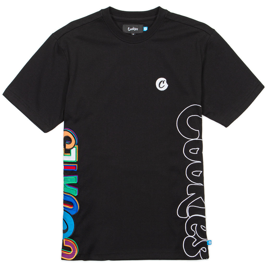 Cookies On The Block SS Cotton Jersey Knit with Em Applique Artwork At Sideseam