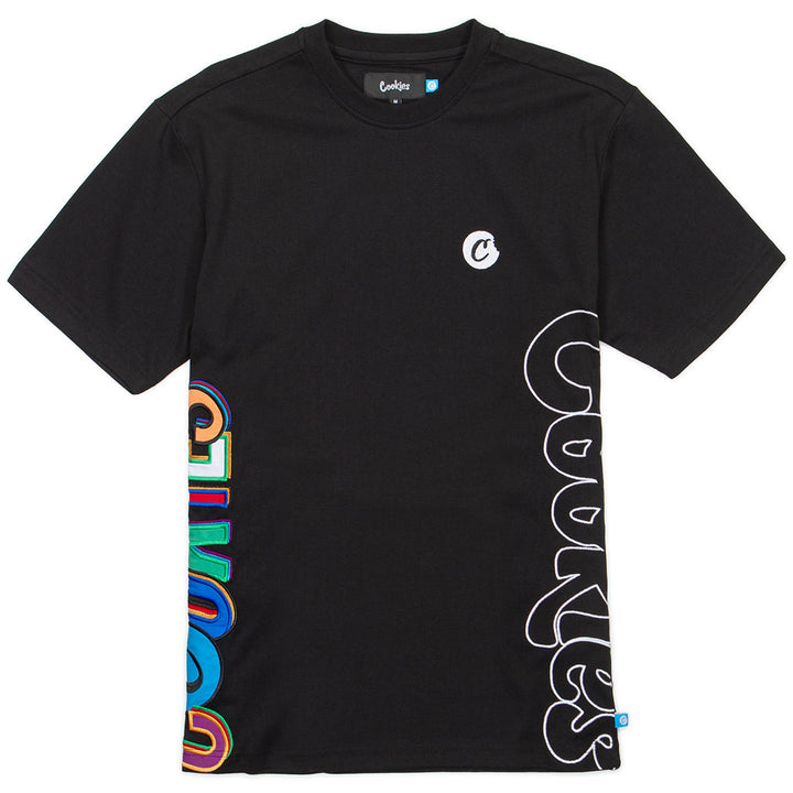Cookies On The Block SS Cotton Jersey Knit with Em Applique Artwork At Sideseam