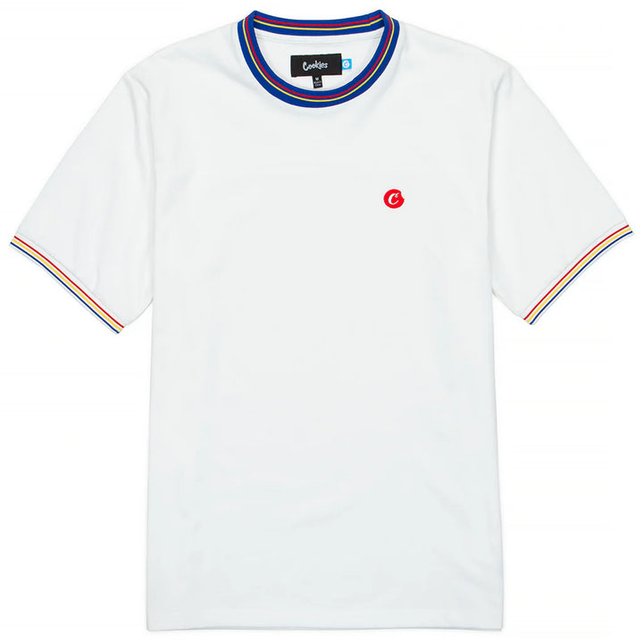 Cookies Palisades SS Knit YD Striped Neck Rib