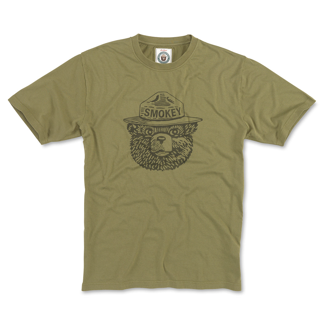 American Needle Brass Tacks Vin Fade Smokey Bear Tee