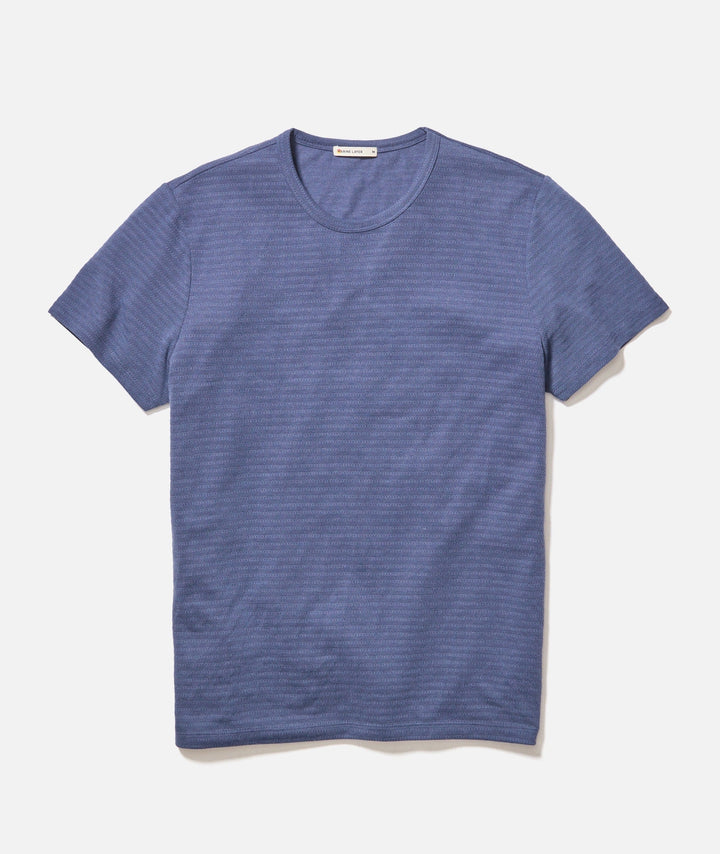 Marine Layer Signature Jacquard Crew Tee