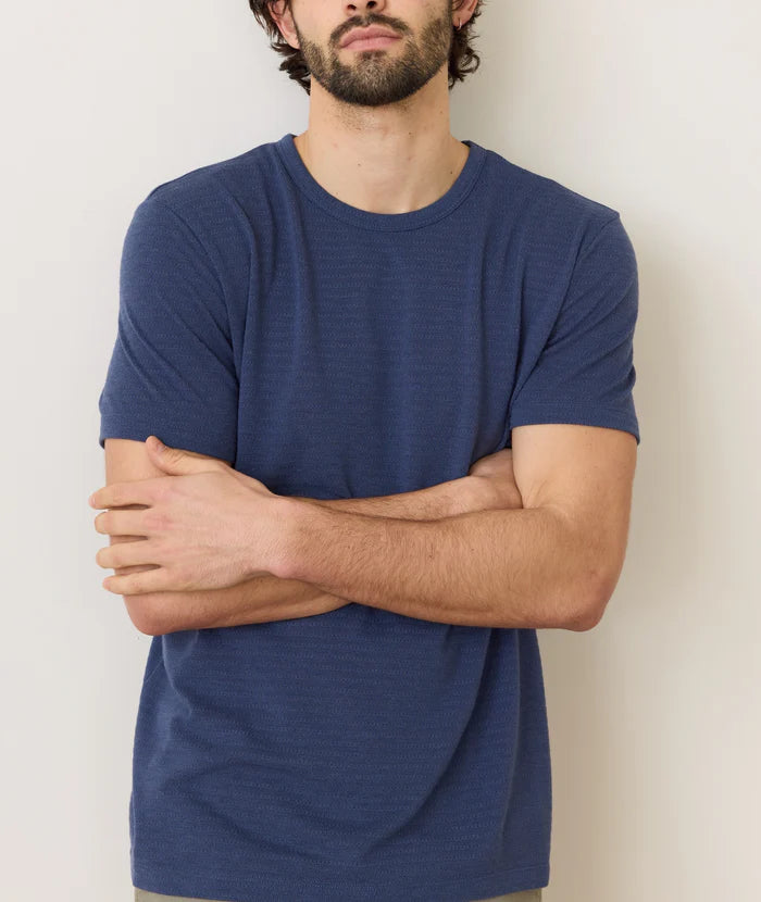 Marine Layer Signature Jacquard Crew Tee