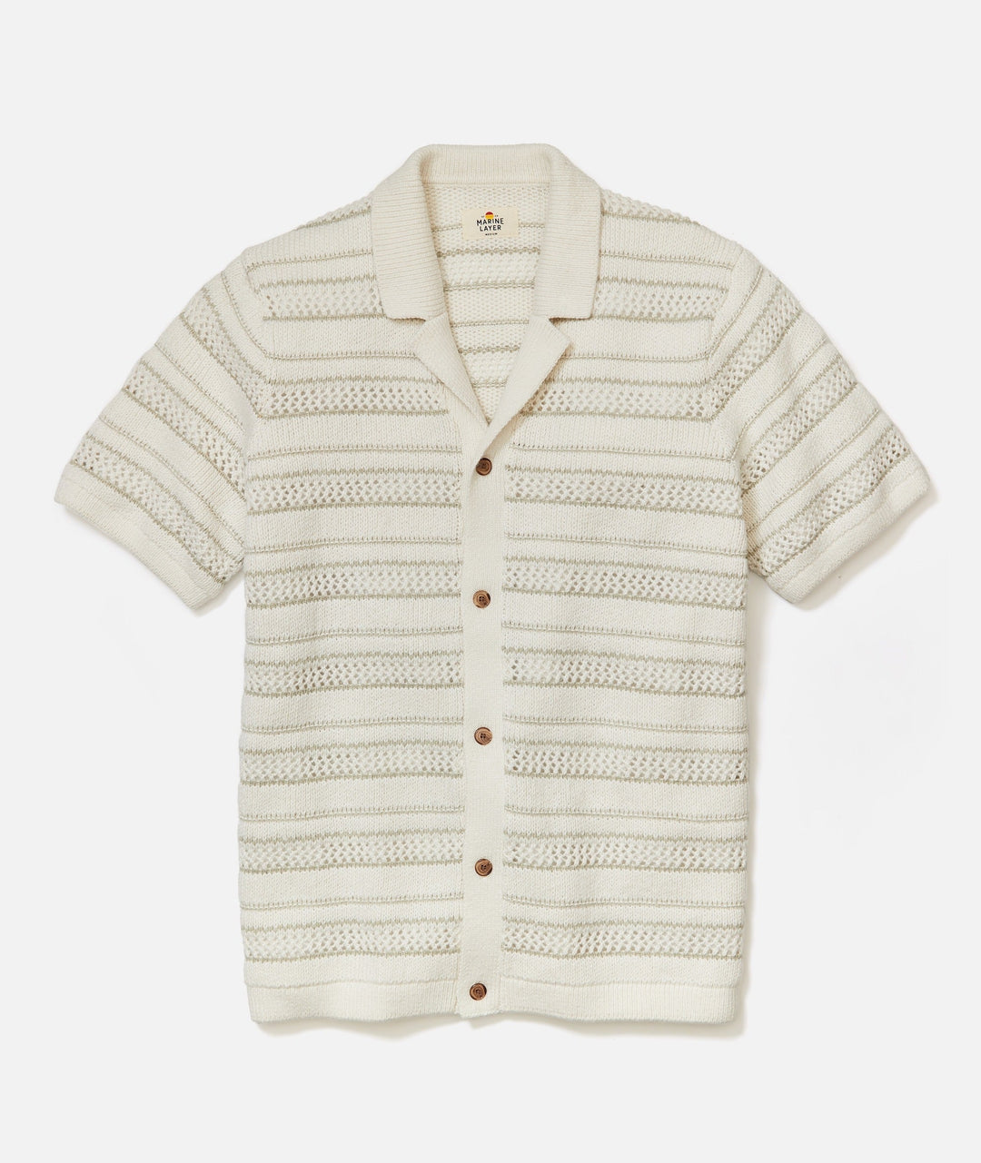 Marine Layer Button-Down Open Knit Sweater