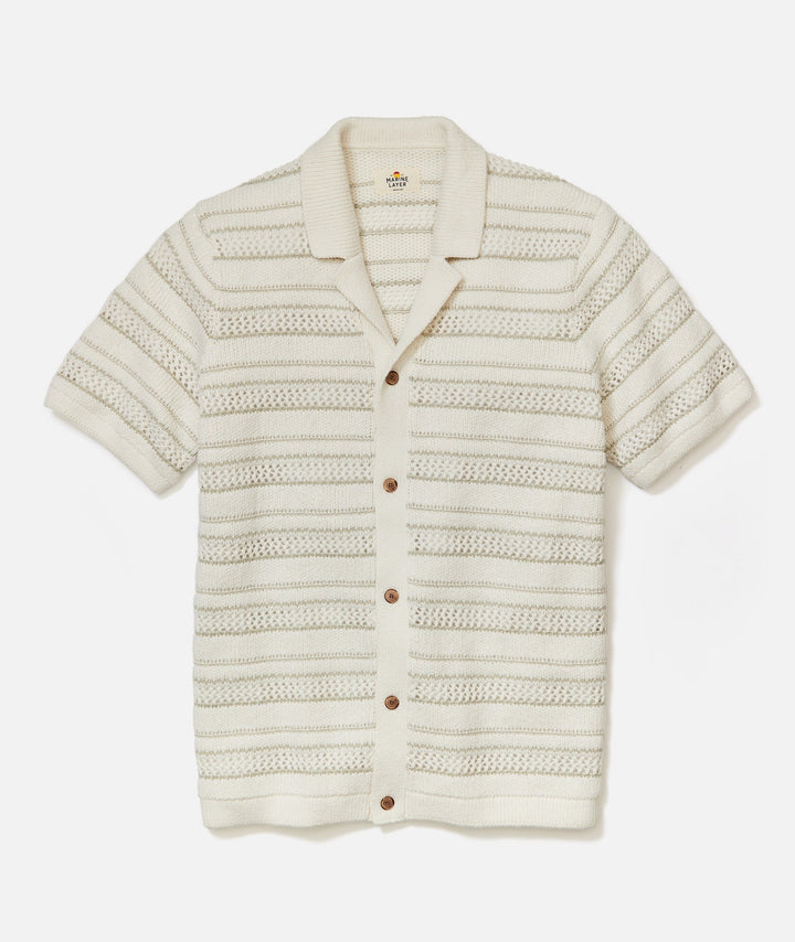 Marine Layer Button-Down Open Knit Sweater