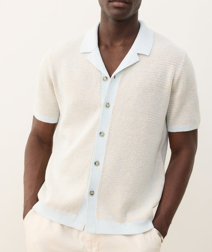 Marine Layer Asher Sweater Resort Button Shirt