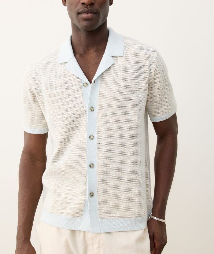 Marine Layer Asher Sweater Resort Button Shirt