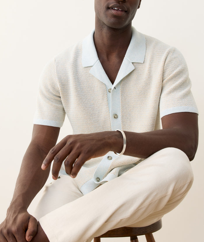 Marine Layer Asher Sweater Resort Button Shirt