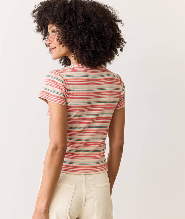 Marine Layer Lexi Rib Sun-In Crew Tee