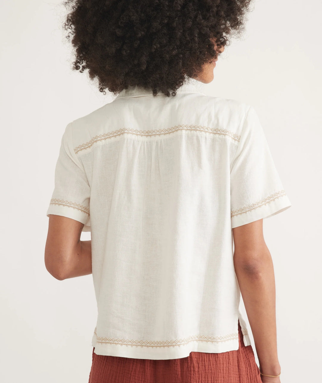 Marine Layer Lucy Short Sleeve Resort Shirt