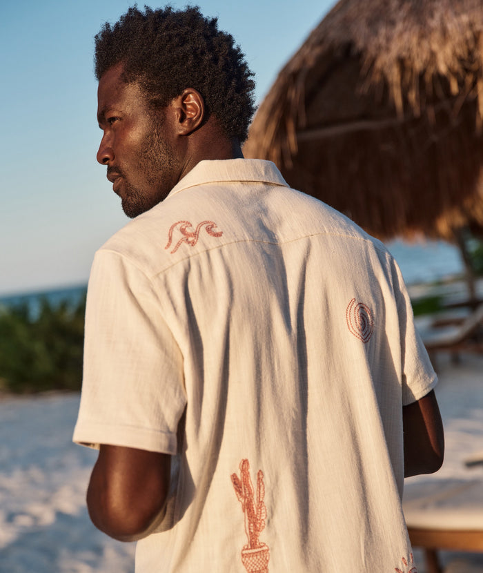 Marine Layer Embroidered Resort Shirt
