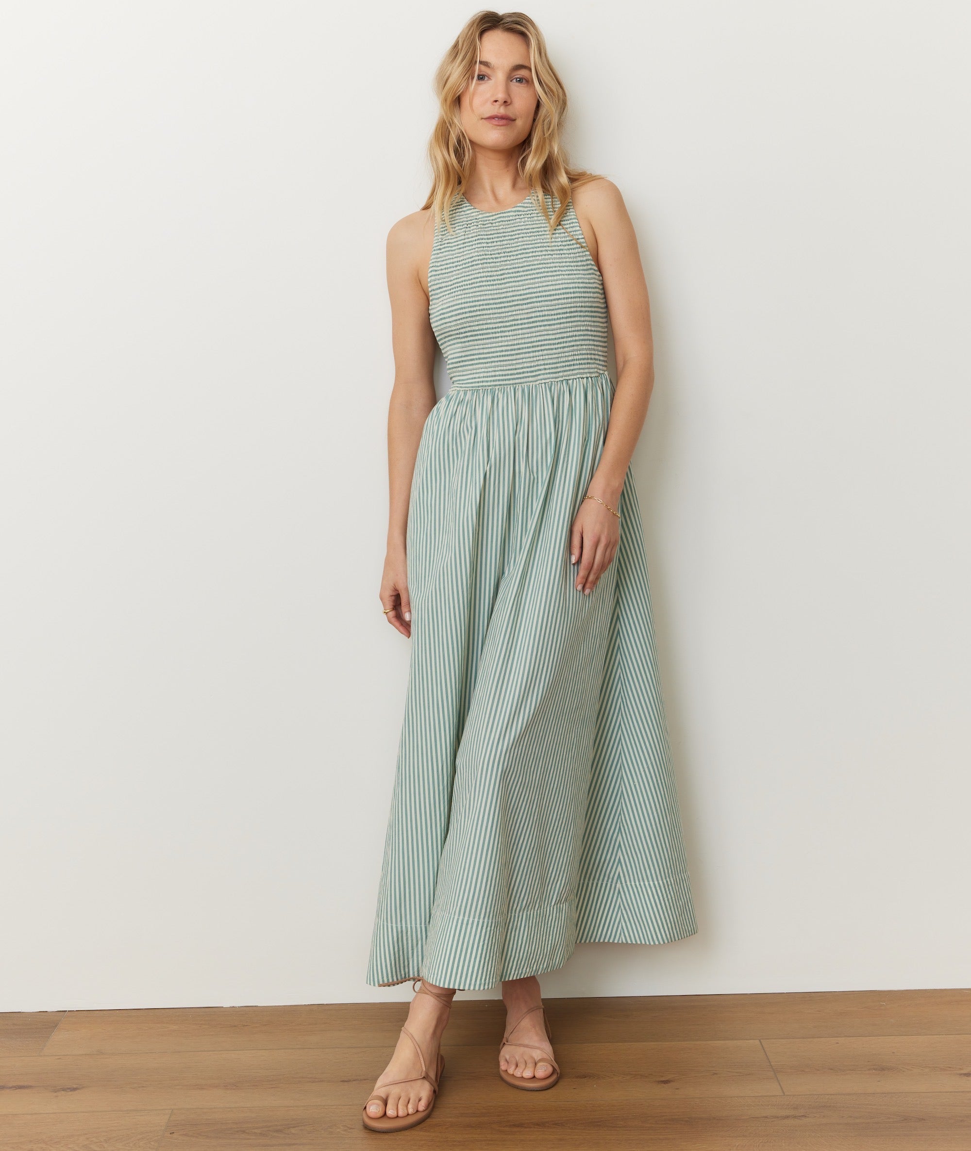 【NONCODE】(Set) Marine Layered Dress Poppy Seersucker Maxi Dress – Marine Layer