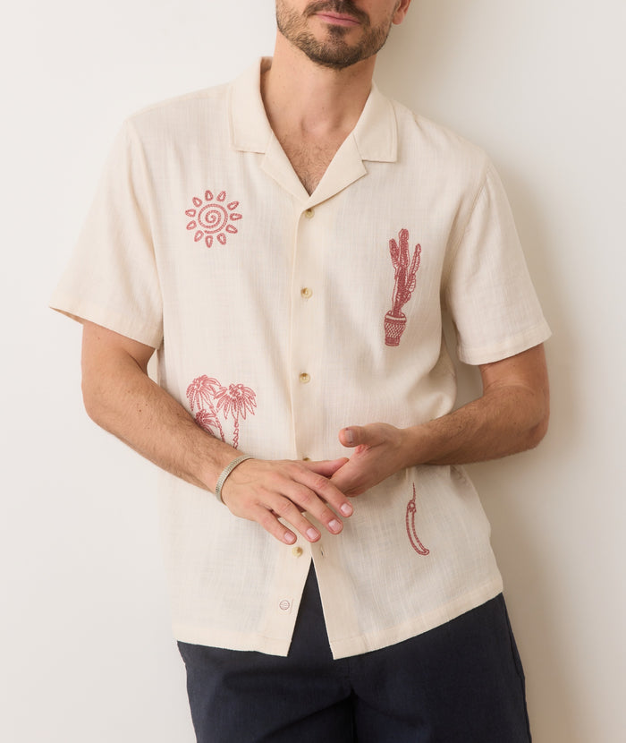 Marine Layer Embroidered Resort Shirt