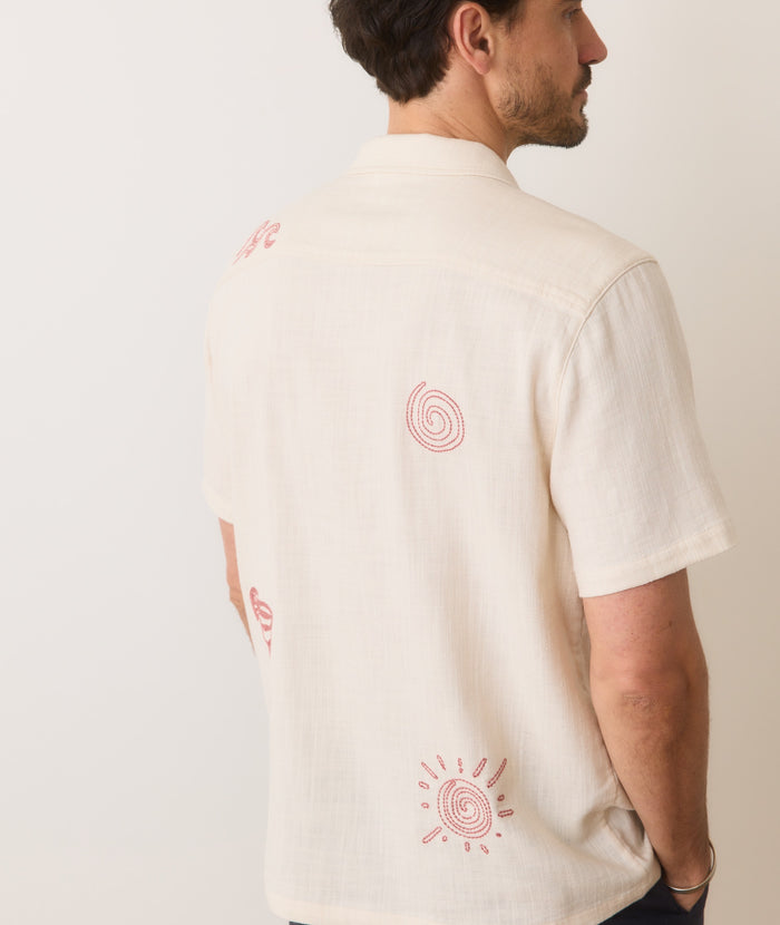 Marine Layer Embroidered Resort Shirt