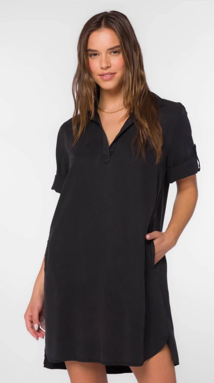 Velvet Heart Macey Short Tab Sleeve Dress Black / XS Velvet Heart Macey Short Tab Sleeve Dress Black / XS