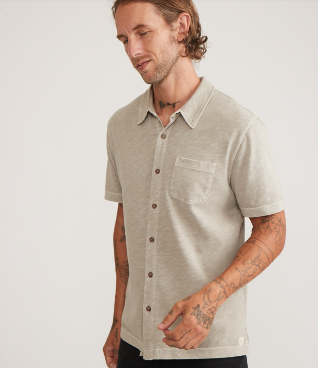 Marine Layer Vintage Heavy Slub Button-Down Shirt