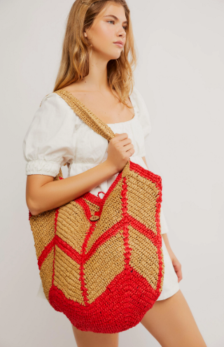 Free People Mykonos Straw Tote