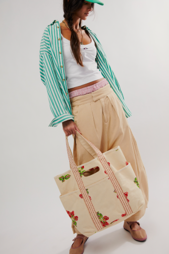 Free People Printed Caravan Tote