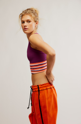 Free People Movement All Clear V-Neck Stripe Cami