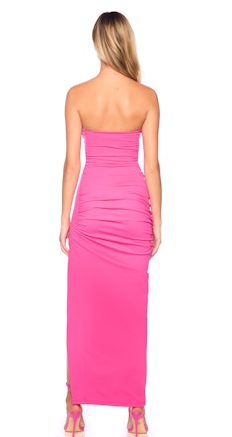 Susana Monaco Angle Wire Strapless Gathered Dress