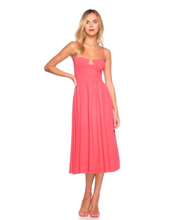 Susana Monaco Angled Wire String Midi Dress