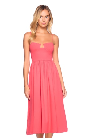 Susana Monaco Angled Wire String Midi Dress