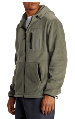RVCA Block Fleece Zip