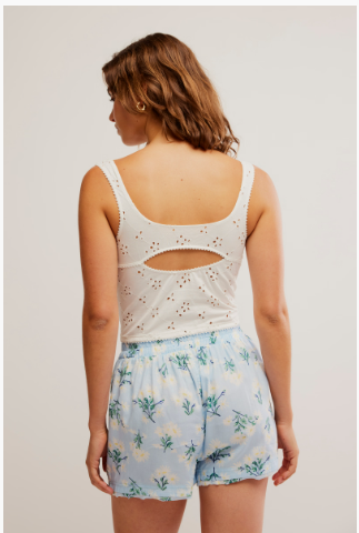 Free People Full Bloom Eyelet Cami