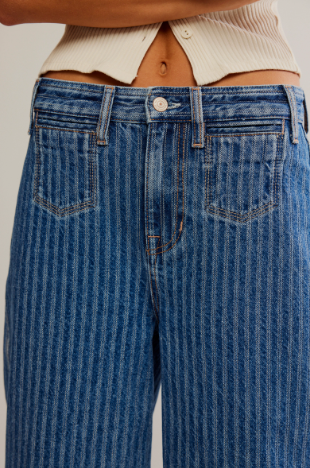 Free People Brette Cropped Wide Leg Jean