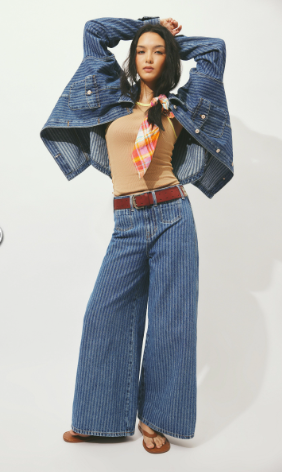 Free People Brette Cropped Wide Leg Jean