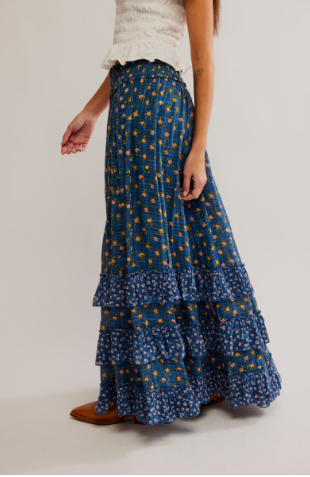 Free People Brynn Printed Maxi Skirt
