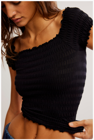 Free People Pucker Up Seamless Tee