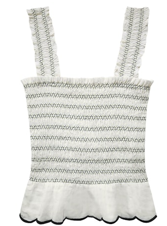 Fifteen Twenty Elliot Smocked Tank Top