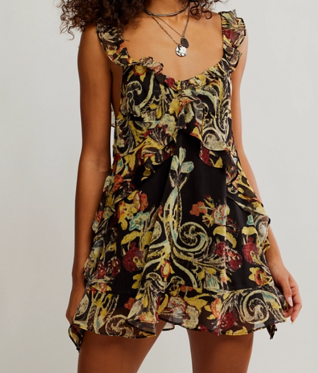 Free People Bali Flora Mini Dress
