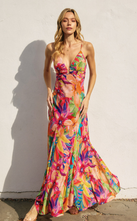 Dress Forum V-Neck Spaghetti Strap Dress